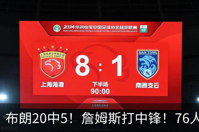 布朗20中5！詹姆斯打中锋！76人赛季首败